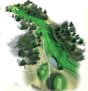 Golf-Bastide de-la-Salette,-parcours-de-golf-18-trous-à-Marseille | trou 13 détail