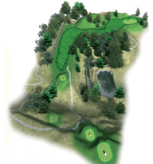 Golf-Bastide de-la-Salette,-parcours-de-golf-18-trous-à-Marseille | trou 16 détail