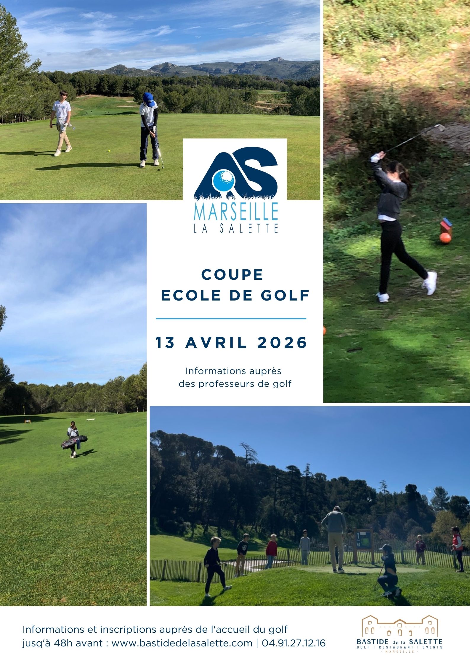 Coupe école de golf *- avril 2026 au Golf Bastide de la Salette